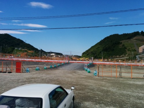 女川町フェリー乗り場駐車場周辺