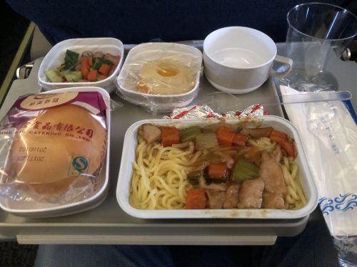 ChinaAirlineの機内食