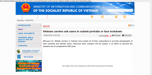 Vietnam's Ministry of Information and Communications NEWS